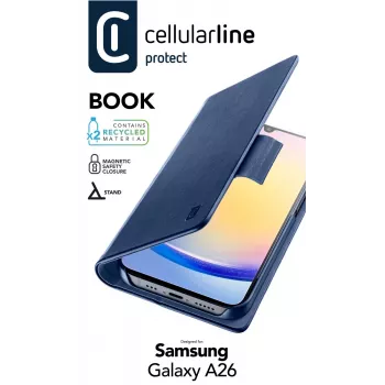 Θήκη πορτοφόλι Cellularline Galaxy A26 Μπλε 16,8 cm