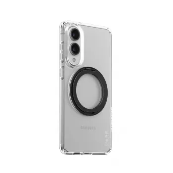 PanzerGlass CARE διαφανής θήκη με μαύρο στήριγμα και Qi Samsung Galaxy S25 Edge