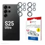 Displex Full Cover Γυαλί φακού κάμερας Samsung Galaxy S25 Ultra, 10H, Πλήρης προστασία κάμερας, Ταχεία τοποθέτηση, συσκευασία 2 τεμ.
