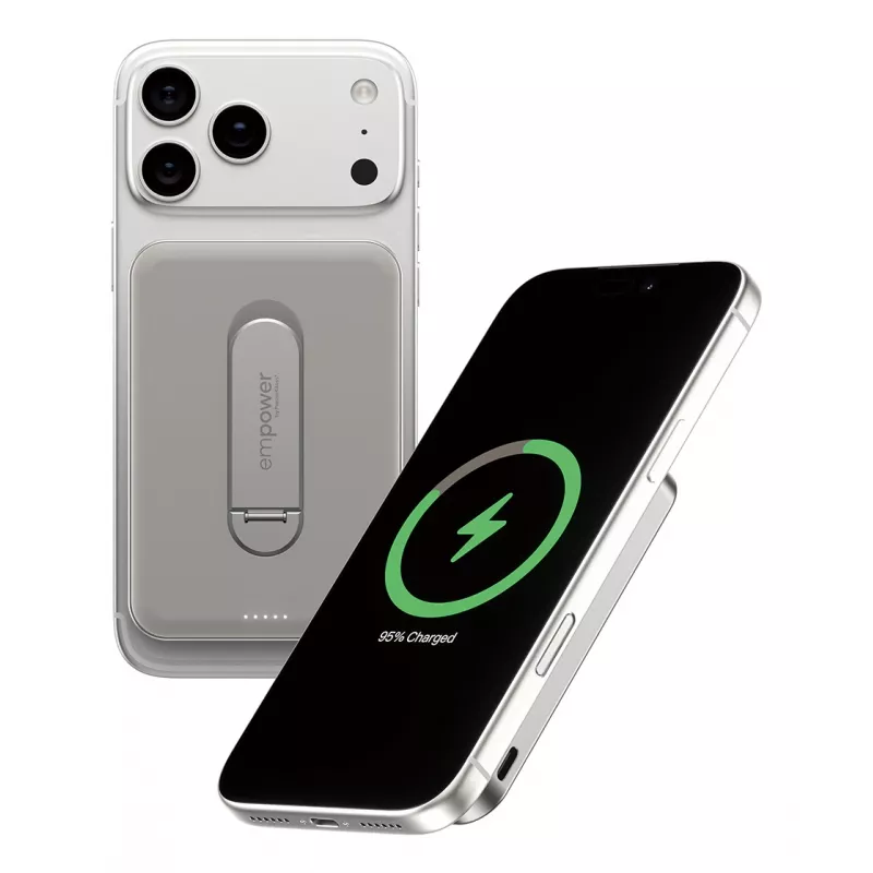 Powerbank PanzerGlass empower by empower Bank με Spin Stand 5000mAh Titanium