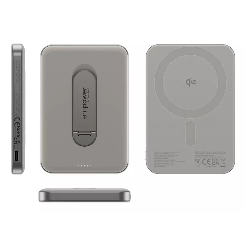 Powerbank PanzerGlass empower by empower Bank με Spin Stand 5000mAh Titanium