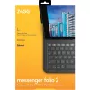 Πληκτρολόγιο ZAGG Messenger Folio 2-Apple-iPad 10.2/10.5-Charcoal-Γερμανικό