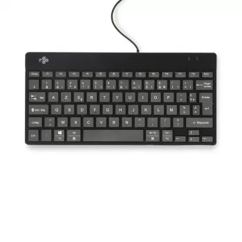 R-Go Tools Εργονομικό πληκτρολόγιο R-Go Compact Break, συμπαγές πληκτρολόγιο με λογισμικό διαλειμμάτων, AZERTY (FR), ενσύρματο, μαύρο