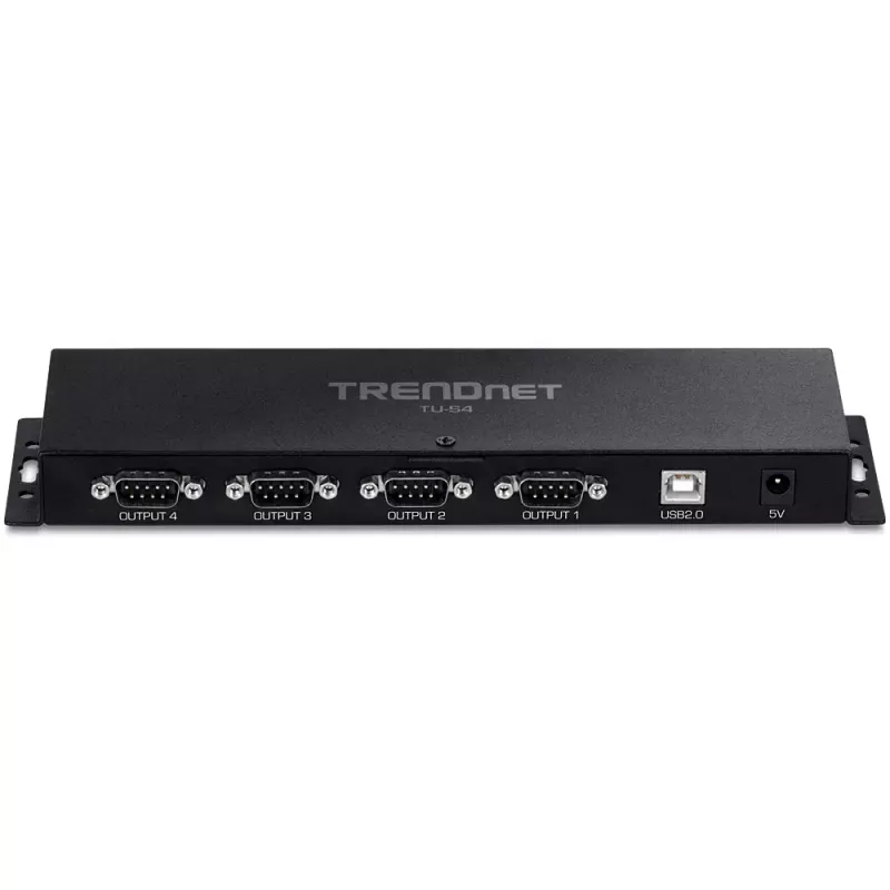Προσαρμογέας Κάρτας Διεπαφής RS-232 Trendnet TU-S4 USB Type-B Υποδοχή Μαύρο
