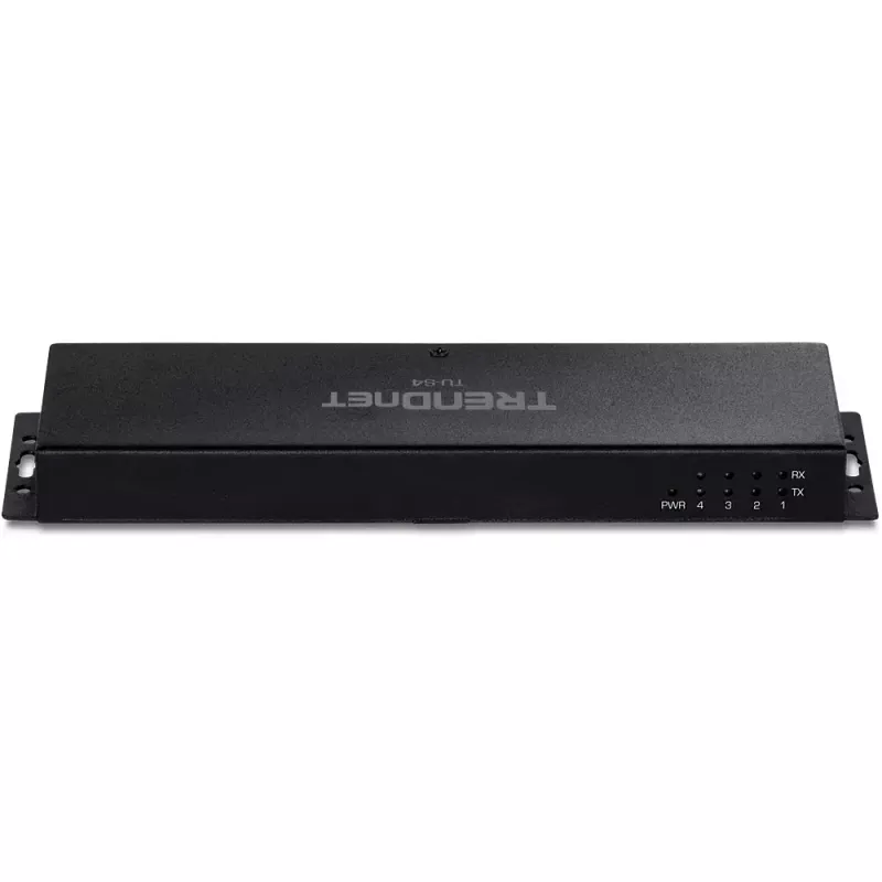 Προσαρμογέας Κάρτας Διεπαφής RS-232 Trendnet TU-S4 USB Type-B Υποδοχή Μαύρο