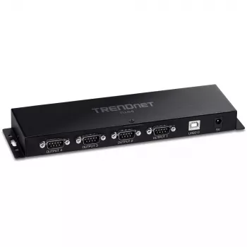 Προσαρμογέας Κάρτας Διεπαφής RS-232 Trendnet TU-S4 USB Type-B Υποδοχή Μαύρο