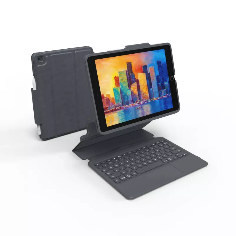ZAGG Πληκτρολόγιο Pro Keys with Trackpad-Apple-iPad 10.2-Μαύρο/Γκρι-Γερμανικό