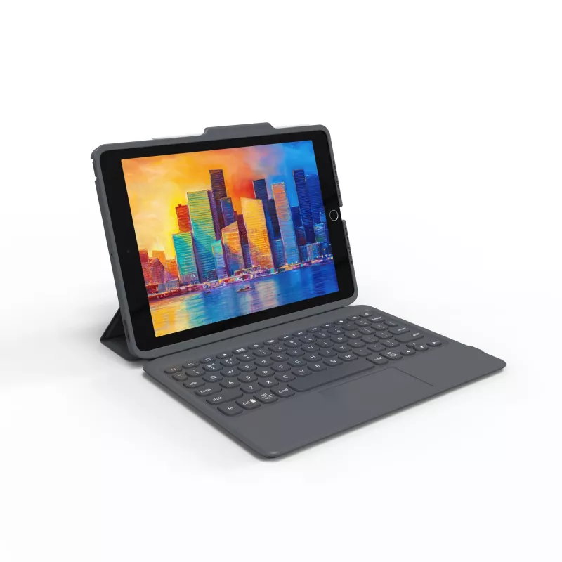 ZAGG Πληκτρολόγιο Pro Keys with Trackpad-Apple-iPad 10.2-Μαύρο/Γκρι-Γερμανικό