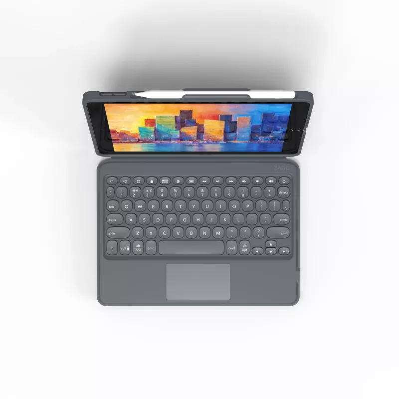 ZAGG Πληκτρολόγιο Pro Keys with Trackpad-Apple-iPad 10.2-Μαύρο/Γκρι-Γερμανικό
