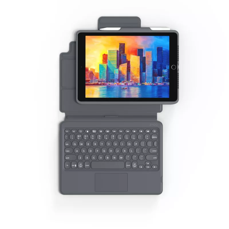ZAGG Πληκτρολόγιο Pro Keys with Trackpad-Apple-iPad 10.2-Μαύρο/Γκρι-Γερμανικό