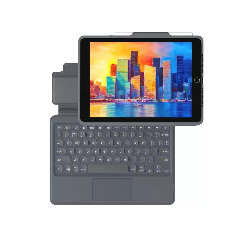 ZAGG Πληκτρολόγιο Pro Keys with Trackpad-Apple-iPad 10.2-Μαύρο/Γκρι-Γερμανικό