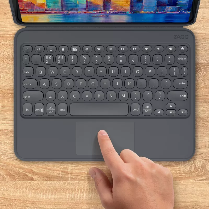 ZAGG Πληκτρολόγιο Pro Keys with Trackpad-Apple-iPad 10.2-Μαύρο/Γκρι-Γερμανικό