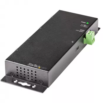 StarTech.com Hub USB-C 4 Θυρών 10 Gbit/s – Βιομηχανικό Hub USB-C από Μέταλλο – 2x USB-C & 2x USB-A – Προστασία Υπέρτασης ESD – Host USB-C ή USB-A – Αυτόνομο, Τοποθετήσιμο Hub USB 3.2 Gen 2 Type-C