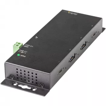 StarTech.com Hub USB-C 4 Θυρών 10 Gbit/s – Βιομηχανικό Hub USB-C από Μέταλλο – 2x USB-C & 2x USB-A – Προστασία Υπέρτασης ESD – Host USB-C ή USB-A – Αυτόνομο, Τοποθετήσιμο Hub USB 3.2 Gen 2 Type-C
