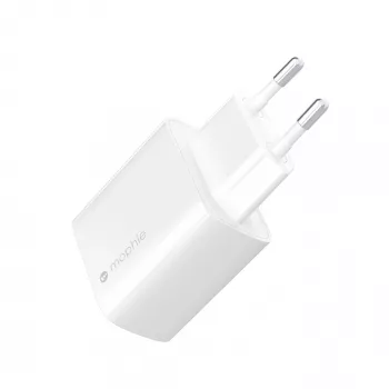 Προσαρμογέας Τοίχου mophie Accessories USB-C 30W GaN Λευκό EU Ταχεία Φόρτιση