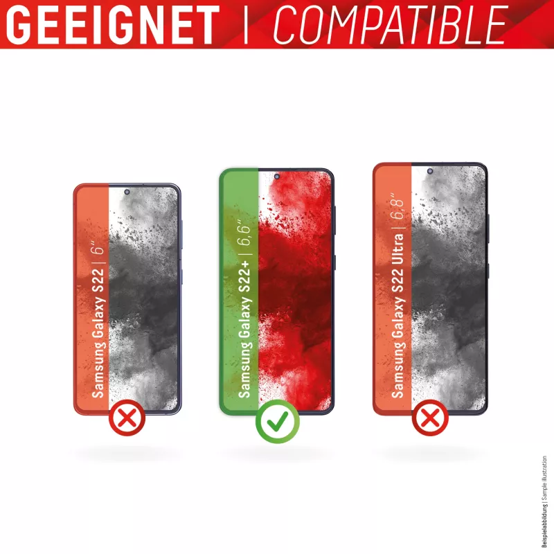 Displex Full Cover Μεμβράνη προστασίας οθόνης Samsung Galaxy S22+ Tempered Glass
