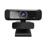 j5create JVCU100 USB™ HD Webcam με περιστροφή 360°, ανάλυση εγγραφής βίντεο 1080p, Μαύρο