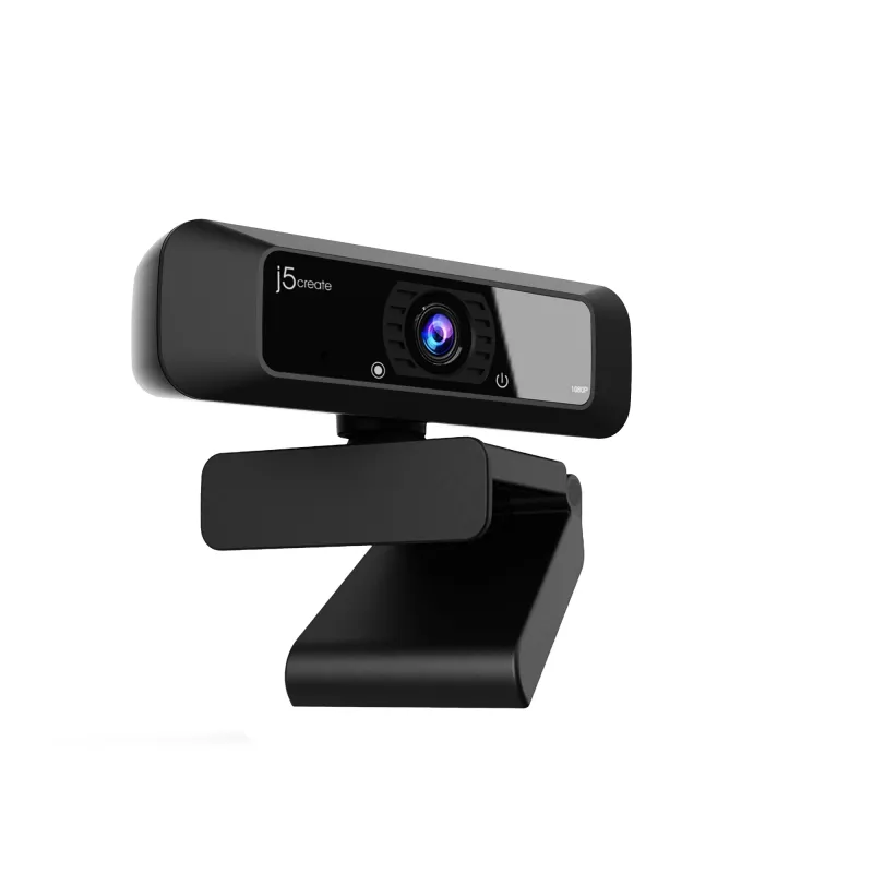 j5create JVCU100 USB™ HD Webcam με περιστροφή 360°, ανάλυση εγγραφής βίντεο 1080p, Μαύρο