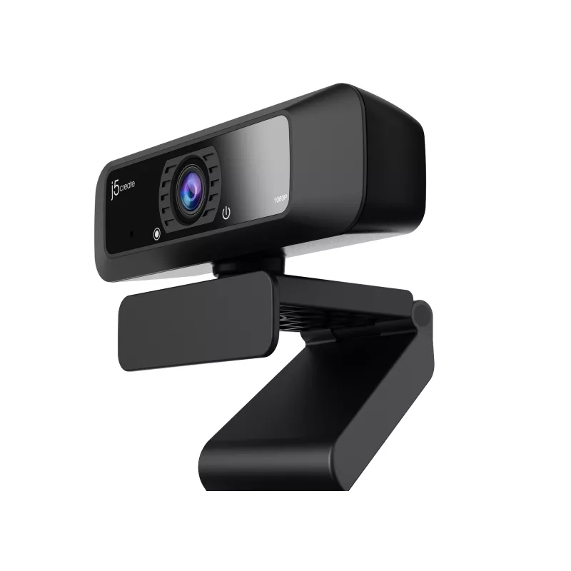 j5create JVCU100 USB™ HD Webcam με περιστροφή 360°, ανάλυση εγγραφής βίντεο 1080p, Μαύρο