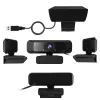 j5create JVCU100 USB™ HD Webcam με περιστροφή 360°, ανάλυση εγγραφής βίντεο 1080p, Μαύρο