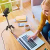 j5create JVCU100 USB™ HD Webcam με περιστροφή 360°, ανάλυση εγγραφής βίντεο 1080p, Μαύρο