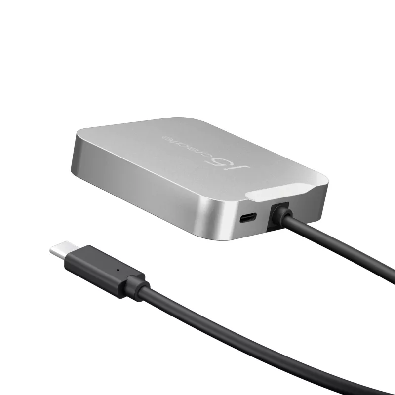 j5create JCD391 4K60 Elite Προσαρμογέας USB-C® PD Multi-Port, Ασημί