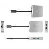 j5create JCD391 4K60 Elite Προσαρμογέας USB-C® PD Multi-Port, Ασημί