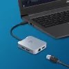 j5create JCD391 4K60 Elite Προσαρμογέας USB-C® PD Multi-Port, Ασημί