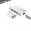 j5create JCH471 USB-C™ Gigabit Ethernet & Hub Multi Προσαρμογέας, Metallic Champagne