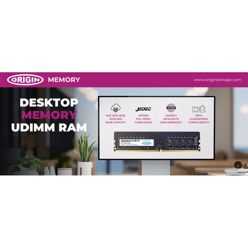 Origin Storage 32GB DDR5 4800MHz UDIMM 1Rx8 Non-ECC 1.1V