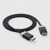 ALOGIC FUDP2-SGR Καλώδιο DisplayPort 2 m Γκρι Μαύρο