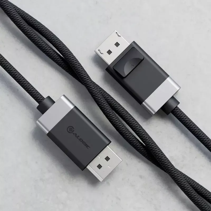 ALOGIC FUDP2-SGR Καλώδιο DisplayPort 2 m Γκρι Μαύρο