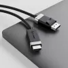 ALOGIC FUDPHD2-SGR Προσαρμογέας καλωδίου βίντεο 2 m DisplayPort HDMI Μαύρο Γκρι