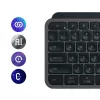 Logitech MX Keys S πληκτρολόγιο Universal RF Wireless + Bluetooth AZERTY Βελγικό Graphite