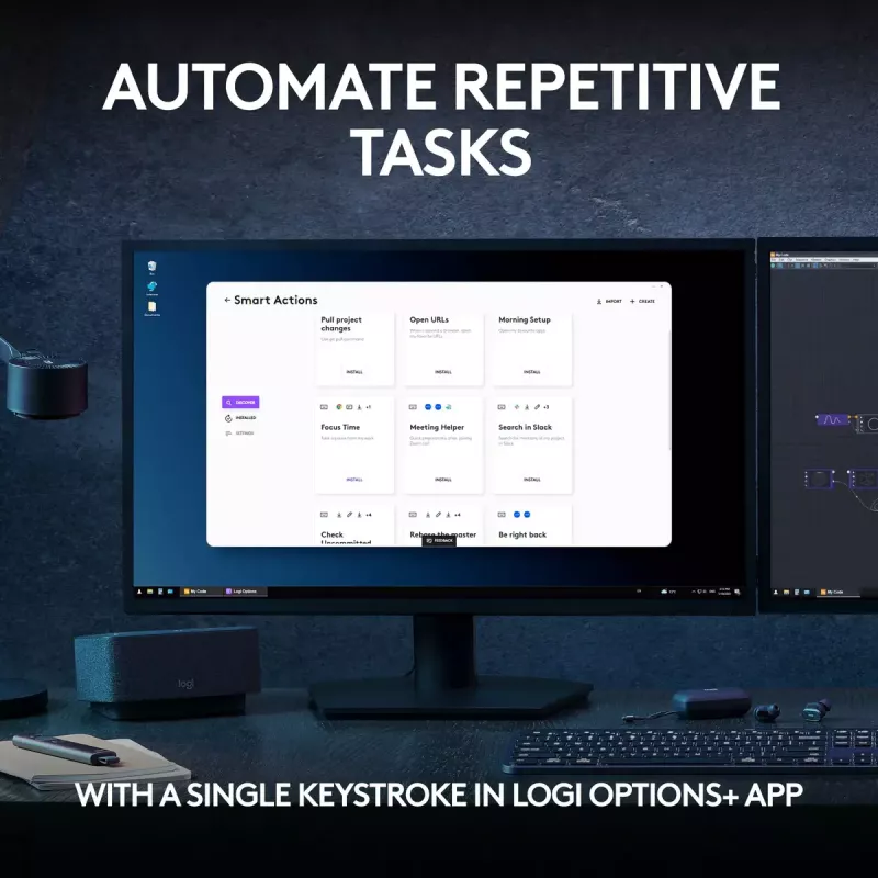Logitech MX Keys S πληκτρολόγιο Universal RF Wireless + Bluetooth AZERTY Βελγικό Graphite