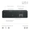 Logitech MX Keys S πληκτρολόγιο Universal RF Wireless + Bluetooth AZERTY Βελγικό Graphite