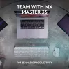 Logitech MX Keys S πληκτρολόγιο Universal RF Wireless + Bluetooth AZERTY Βελγικό Graphite