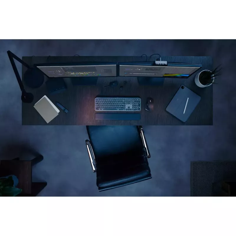 Logitech MX Keys S πληκτρολόγιο Universal RF Wireless + Bluetooth AZERTY Βελγικό Graphite
