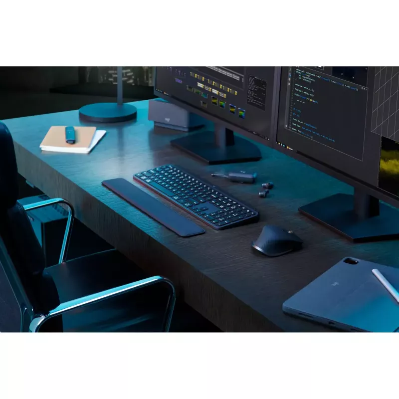 Logitech MX Keys S πληκτρολόγιο Universal RF Wireless + Bluetooth AZERTY Βελγικό Graphite