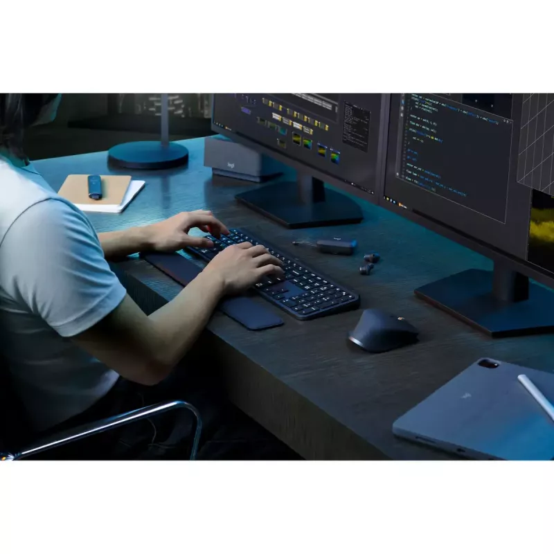 Logitech MX Keys S πληκτρολόγιο Universal RF Wireless + Bluetooth AZERTY Βελγικό Graphite
