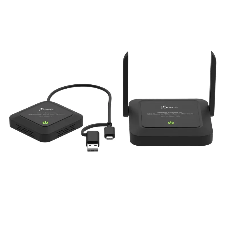 j5create JVW120 Wireless Extender για USB™ κάμερες / μικρόφωνα / ηχεία, μαύρο