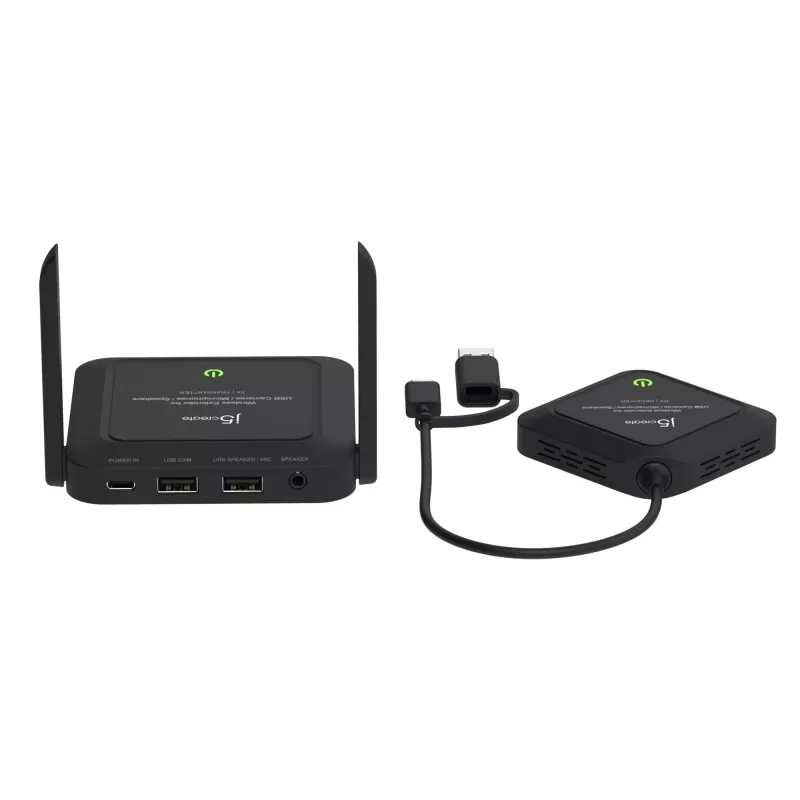 j5create JVW120 Wireless Extender για USB™ κάμερες / μικρόφωνα / ηχεία, μαύρο