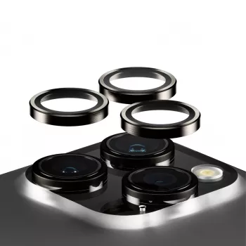 PanzerGlass® Hoops® Metal Camera Lens Protector μαύρο iPhone 15 Pro | 15 Pro Max