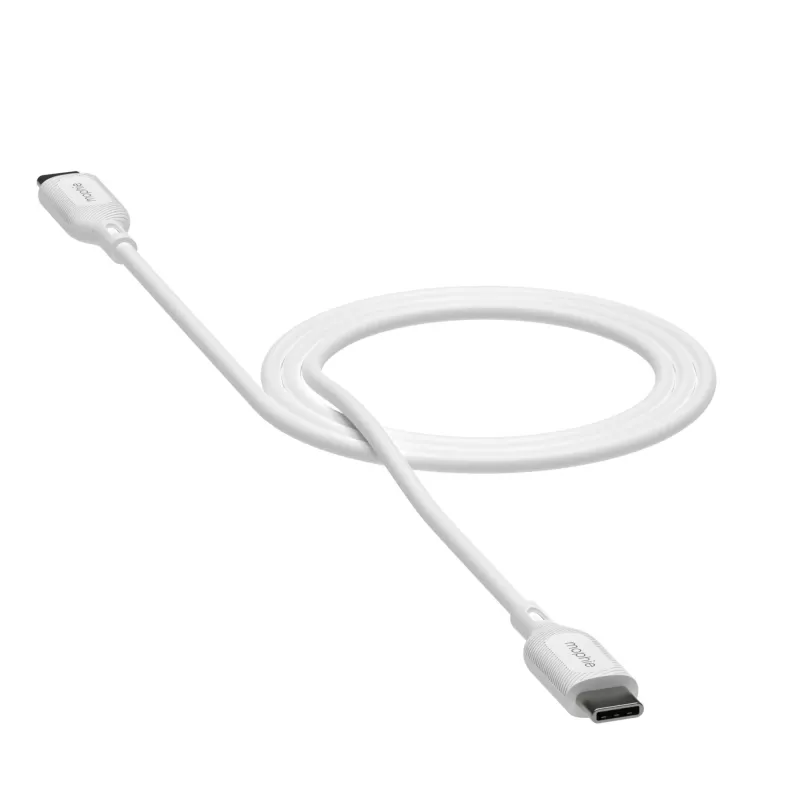 mophie essentials καλώδιο φόρτισης | 1 m καλώδιο USB USB 2.0 USB-C λευκό