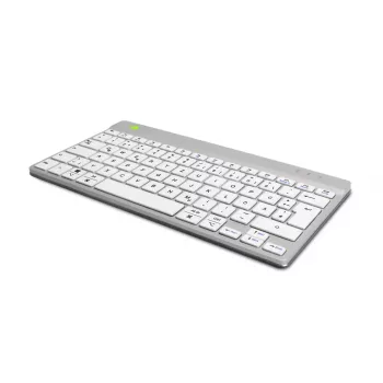 R-Go Tools εργονομικό πληκτρολόγιο R-Go Compact Break, συμπαγές πληκτρολόγιο με λογισμικό διαλειμμάτων, QWERTZ (DE), Bluetooth, λευκό