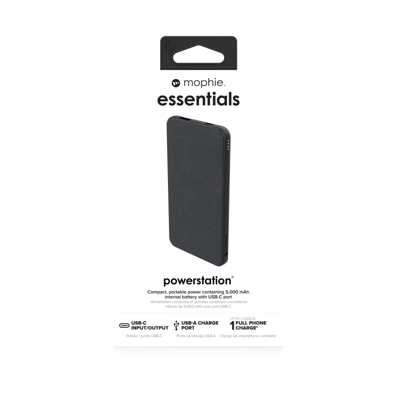 mophie essentials powerstation 5K 5000 mAh μαύρο