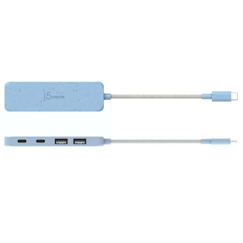 j5create φιλικός προς το περιβάλλον USB-C σε 4-Port Type-C και Type-A Gen 2 hub