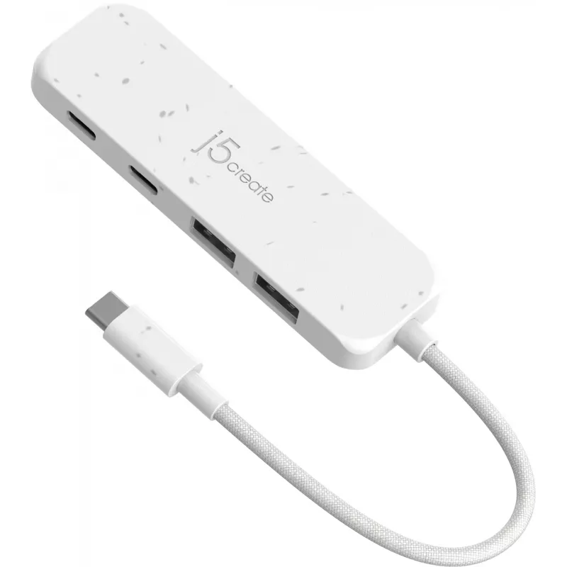 j5create φιλικός προς το περιβάλλον USB-C σε 4-Port Type-C & Type-A Gen 2 hub