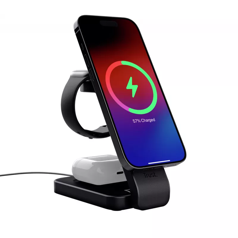 Trust Viro Headphones, Headset, Smartphone, Smartwatch Μαύρο USB Ασύρματη φόρτιση