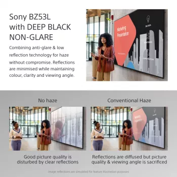 Sony BRAVIA FW-98BZ53L 4K HDR Full Array LED Professional Display, 780 cd/m2, Deep Black Non-Glare 47% Haze, 24/7 & 5 χρόνια PrimeSupport
